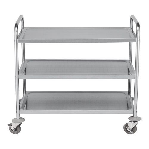 Emga Chariot de Service (cap. 3x 90x50cm) | INOX | h95cm