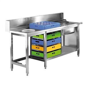 CHRselect Table de pré-rinçage INOX Droit | 1800mm CHRselect Table de pré-rinçage INOX Droit | 1800mm
