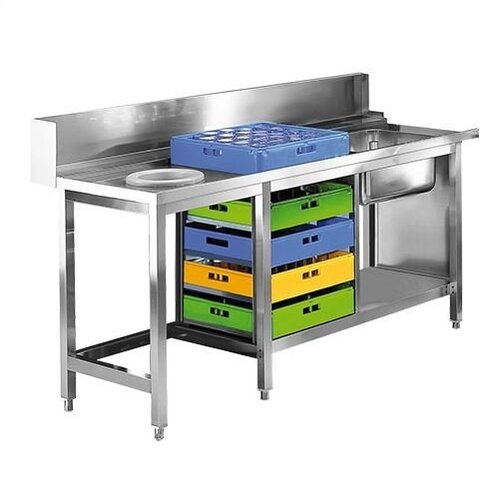CHRselect Table de pré-rinçage INOX Droit | 1800mm CHRselect Table de pré-rinçage INOX Droit | 1800mm