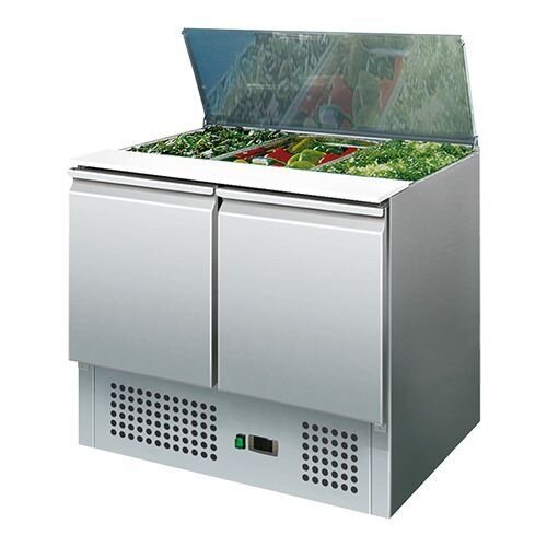 CaterCool Saladette Inox | Pour Bacs GN1/1 | 900x700x(h)850mm