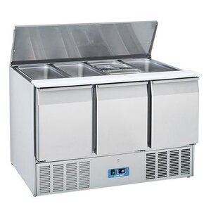 CaterCool Saladette CaterCool INOX 3 Portes | 1370x700x(H)850mm | 4x 1/1 GN CaterCool Saladette CaterCool INOX 3 Portes | 1370x700x(H)850mm | 4x 1/1 GN