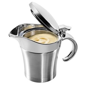 CHRselect Saucière Thermo INOX | Double paroi avec Couvercle | 0,5 Litres