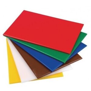 CaterChef Planche à Découper DPE 500 - sans Rainure - 2(H)x60x35cm - 7 Couleurs