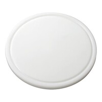 Planche à Découper- HDPE 500 -Ø  300x20mm - Rainure Blanc