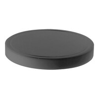 Planche à Découper - HDPE 500 -Ø 370mm - Rainure - Noir