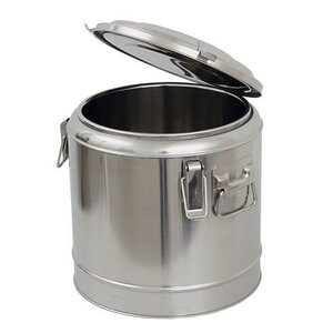 CHRselect Porte Manger Isotherme INOX | Double Paroi | 25 Litres |Ø 360x360(h)mm