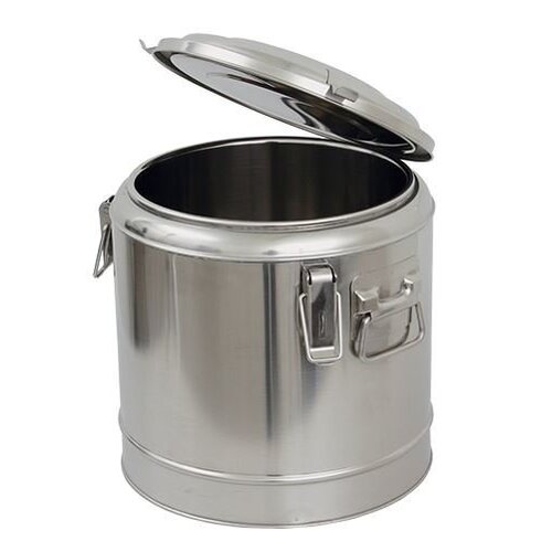 CHRselect Porte Manger Isotherme INOX | Double Paroi | 25 Litres |Ø 360x360(h)mm