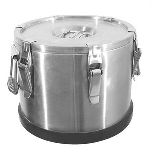 CHRselect Porte Manger Isotherme INOX | Double Paroi | 10 Litres |Ø 300x250(h)mm