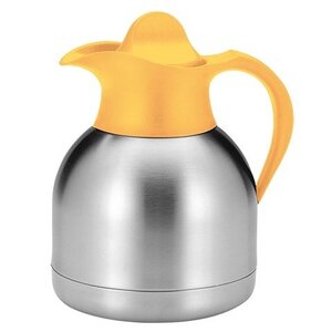 CHRselect Pichet Isotherme INOX - 1 Litres - Capuchon à vis Jaune CHRselect Pichet Isotherme INOX - 1 Litres - Capuchon à vis Jaune