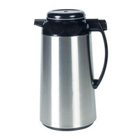 Pichet Isotherme - INOX - Fermeture à bouton-poussoir dans la poignée - 1,3 Litre