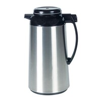 Pichet Isotherme - INOX - Fermeture à bouton-poussoir dans la poignée - pied pivotant - 1,9 Litre