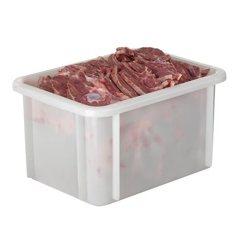 CHRselect Bac Empilable Plastique Blanc | 15 Litres | 395x295x(H)215mm