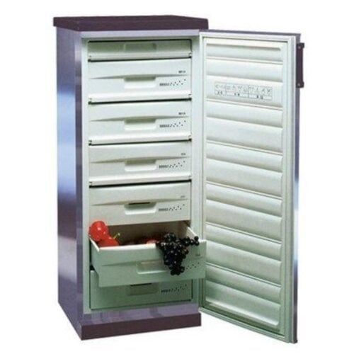 CHRselect Congélateur Exquisit Inox | 205L | 3 Tiroirs et 4 Compartiments | 600x630x(h)1450mm