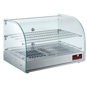 CaterChef Vitrine Chauffante INOX | +30°/+90°C | 800Watt | 560x380x(H)380mm