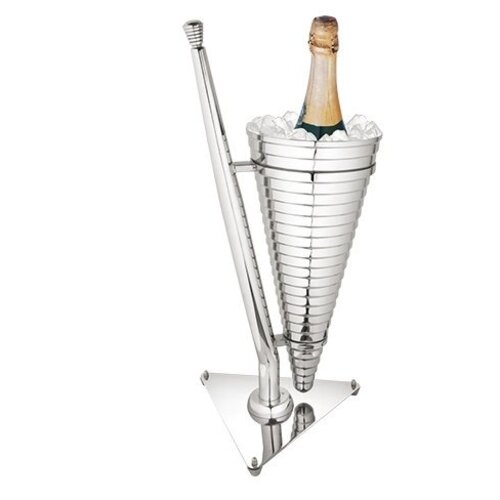 CHRselect Seau à Champagne DeLuxe-Solo | Double Paroi INOX 18/10 | Ø 270x(H)550mm