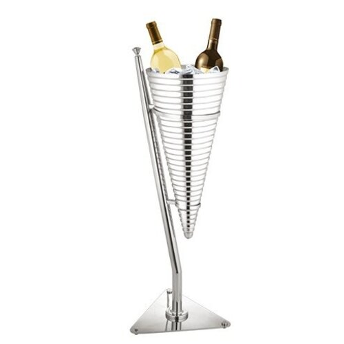 CHRselect Seau à Champagne DeLuxe-Duo | Double Paroi INOX 18/10 | Ø 320x(H)890mm