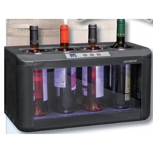 CHRselect Refroidisseur de Vin Électrothermique |  pour 4 bouteilles | 7° ~ 18°C | 480x260x(H)260mm
