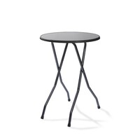 Table de Fête | London | Noir | 8 Kg | (H) 110 cm - Ø 70 cm | Lot de 2