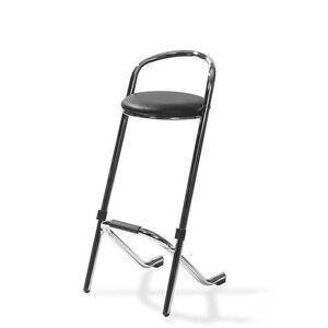 CHRselect Tabouret de Bar | Empilable | Chroné Noir | 5 Kg |460x460x(H)980 mm | Lot de10