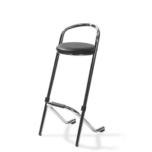 CHRselect Tabouret de Bar | Empilable | Chroné Noir | 5 Kg |460x460x(H)980 mm | Lot de10