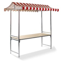 Stand de Marché |Professionel | Acier Galvanisé | 2000x700x(H)2320 mm