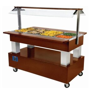 Diamond Buffet Bain Marie | Chauffant |4 x 1/1 GN | Brun Foncé | 1440x660(950)xh1370 Diamond Buffet Bain Marie | Chauffant |4 x 1/1 GN | Brun Foncé | 1440x660(950)xh1370