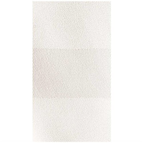 Mitre Luxury Pochettes à couverts / Serviettes | Bande de Satin | Blanc | 55x55cm | Lot de 10 pièces