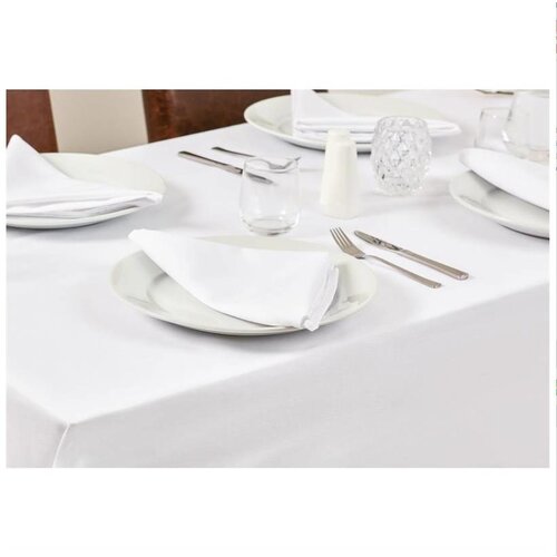 Mitre Essentials Pochettes à couverts / Serviettes Ocassions | Blanc | 51x51cm | Lot de 10 pièces