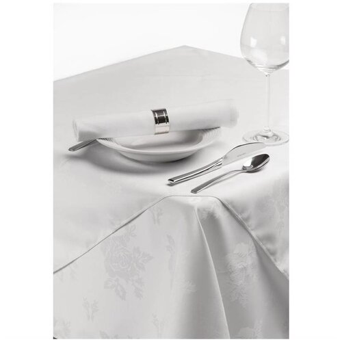 Mitre Luxury Nappe Roslin | Blanc | 100% polyester | Disponibles en 2 tailles