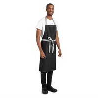 Tablier Bavette | Denim Whites Southside | Noir