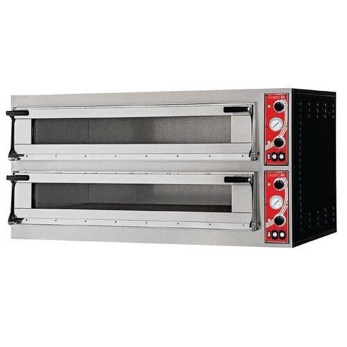 Gastro M Four à pizza  | Milan 2  |Gastro M |avec 2 chambres 400V  136x60x(H)74,5cm | 2X3 PIZZA