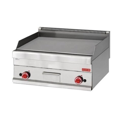 Gastro M Plancha Gaz  | Gastro M 650 | avec plaque lisse chromée 65/70FTG-CR | 280(H) x 700(L) x 650(P)mm