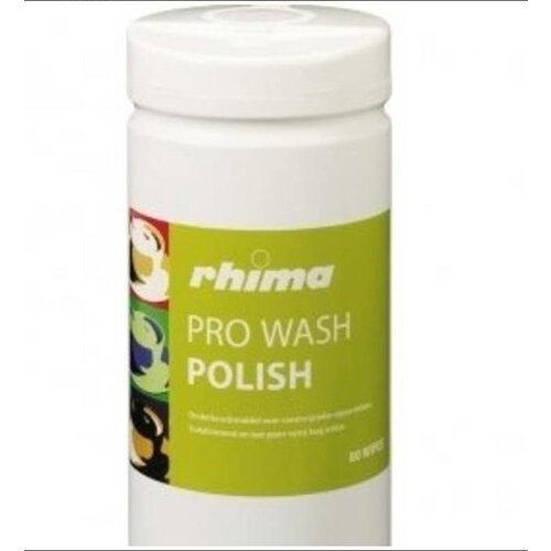 Rhima Produit d'entretien  | Pro Wash Polish | Boîte de 6 x 80 lingettes