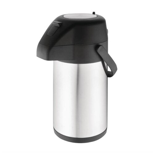 CHRselect Pichet à Pompe | avec Bouton Poussoir | Inox | 1900ml | Ø195x 325(h)mm CHRselect Pichet à Pompe | avec Bouton Poussoir | Inox | 1900ml | Ø195x 325(h)mm