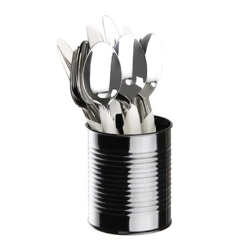 CHRselect Récipient Boîte de Conserve | Acier Galvanisé | Noir