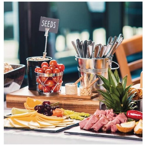 CHRselect Récipient Boîte de Conserve | Acier Galvanisé | Noir