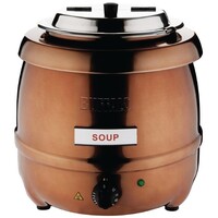 Marmite à Soupe Buffalo | Finition Cuivrée | 10Litres | Ø330x375(h)mm