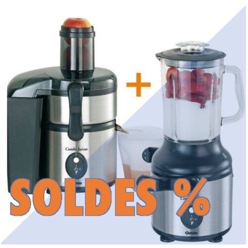 Bartscher Centrifugeuse à Jus & Mixeur | 1,8 Litres | 800W | PROMOTION XXL!