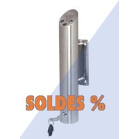 Cendrier Poteau Mural Inox | Ø75x460mm | PROMOTION XXL!