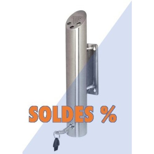 CHRselect Cendrier Poteau Mural Inox | Ø75x460mm | PROMOTION XXL!