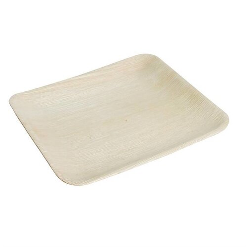 CHRselect Assiettes carrées | en Feuilles de Palmier | 200x200mm | Lot de 100 CHRselect Assiettes carrées | en Feuilles de Palmier | 200x200mm | Lot de 100