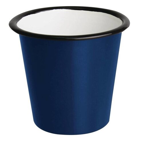 Olympia Pot à Sauce | en Acier Emaillé | Bleu et Noir | Olympia 114ml | 60(H) x 65(Ø)mm | Lot de 6 Olympia Pot à Sauce | en Acier Emaillé | Bleu et Noir | Olympia 114ml | 60(H) x 65(Ø)mm | Lot de 6