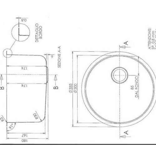 Combisteel Plonge | Rond | Ø300mm