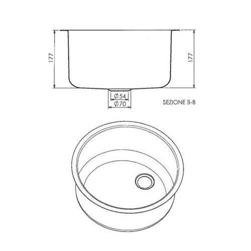 Combisteel Plonge | Rond | Ø380mm