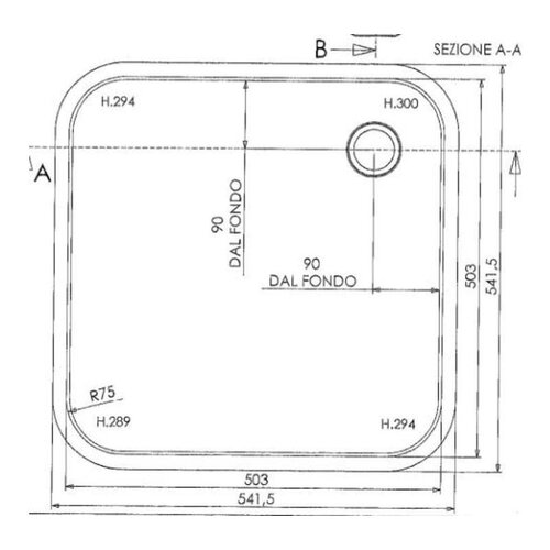 Combisteel Plonge |  500x500x300(h)mm