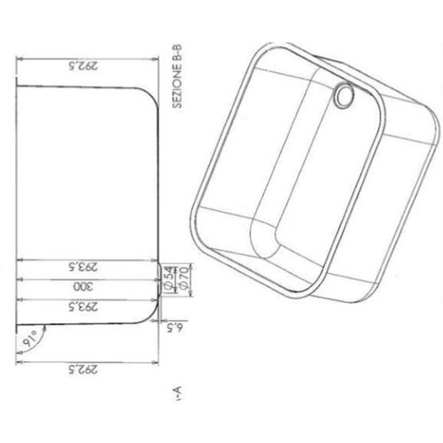Combisteel Plonge | 600x500x300(h)mm