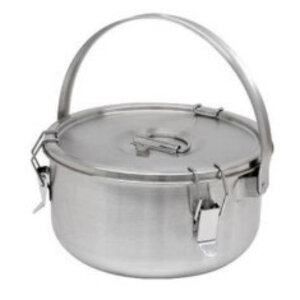 CHRselect Conteneur á Soupe Inox | 5 Litres | Grande Anse | Ø300x170mm