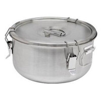 Conteneur á Soupe Inox | 5 Litres | Poignées Latérales | Ø300x170mm