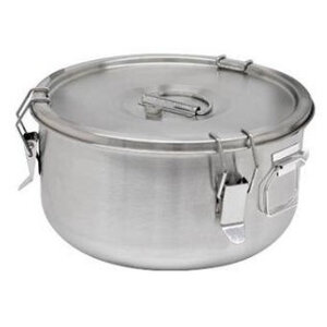 CHRselect Conteneur á Soupe Inox | 5 Litres | Poignées Latérales | Ø300x170mm