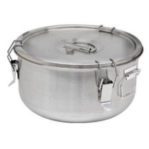 CHRselect Conteneur á Soupe Inox | 5 Litres | Poignées Latérales | Ø300x170mm